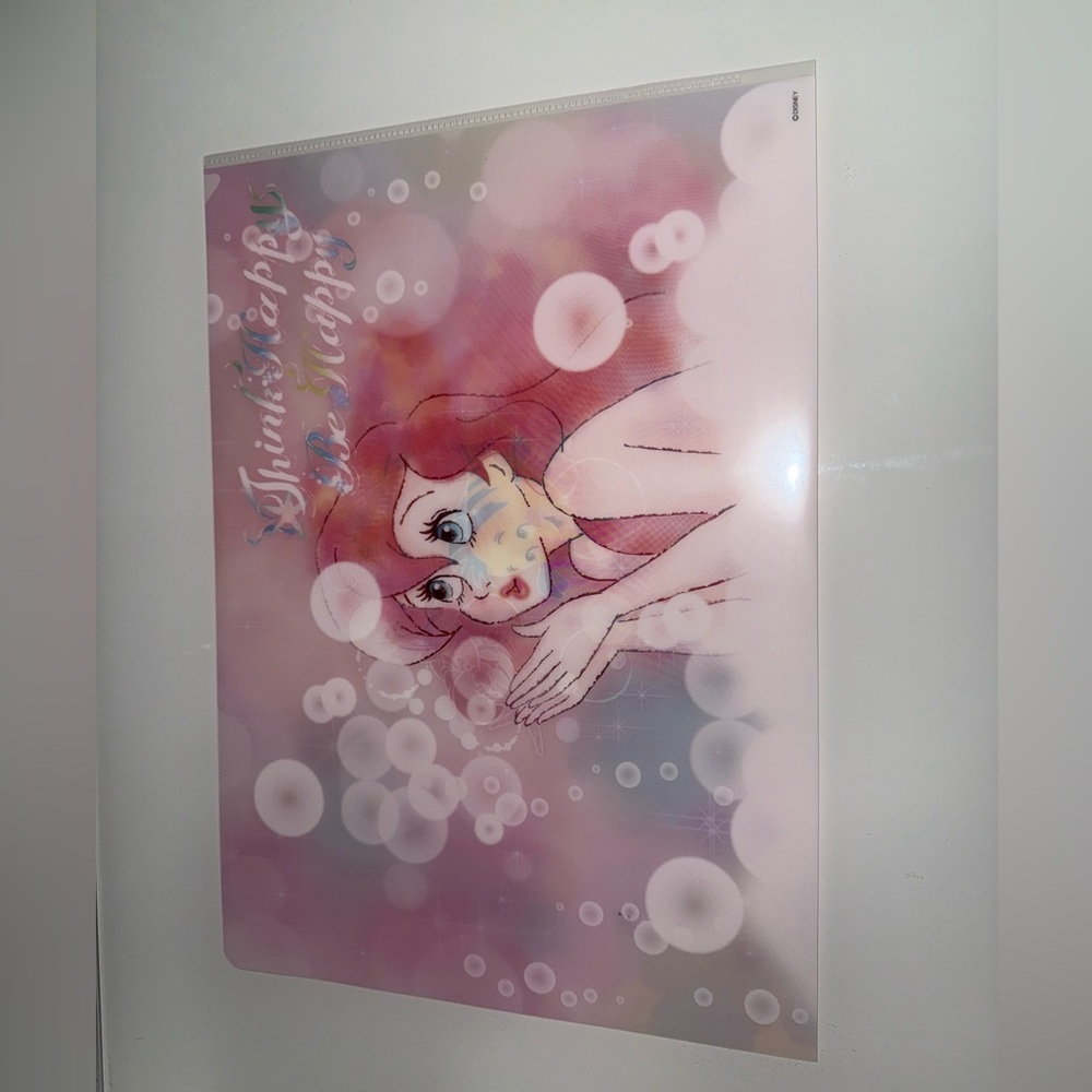 Disney Japan Clear File Folders: The Little Mermaid 2018 Ariel Flounder Set of 4